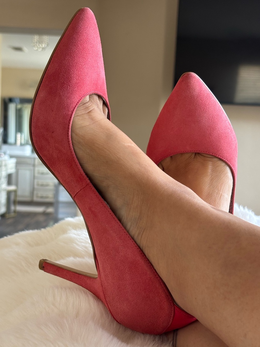Sam Edelman ZOLA Suede Pointed-Toe High Heels